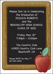 Apple Blackboard Invitation